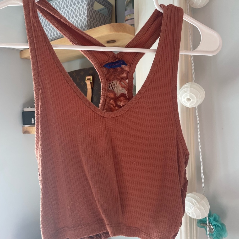 Burnt orange Aeropostale cropped tank